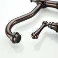 thumbnail image 6 of Cfowner Brass Bridge Kitchen Faucet, Kitchen Sink Faucet with Pull-Out Side Spray, Oil-Rubbed Bronze, 6 of 8