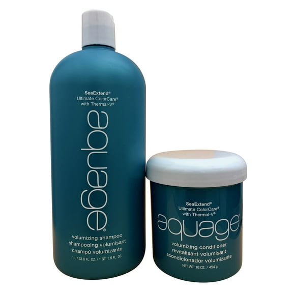 Aquage Volumizing Shampoo Liter and Conditioner 16 Oz