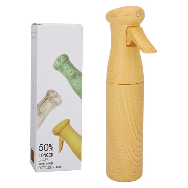 Botella de spray continuo de 250 ml, pulverizador fino para el cabello, botella vacía para peinar el cabello, limpiar el jardín