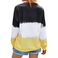 thumbnail image 4 of Xuanfei Women Casual Long Sleeve Round Neck Colorblock Sweatshirts, 4 of 6