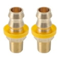 thumbnail image 1 of Accesorios de espiga de latón 5/8" 1/4"NPT para aire, agua, aceite, gas, combustible, 2 piezas tono dorado, 1 of 6