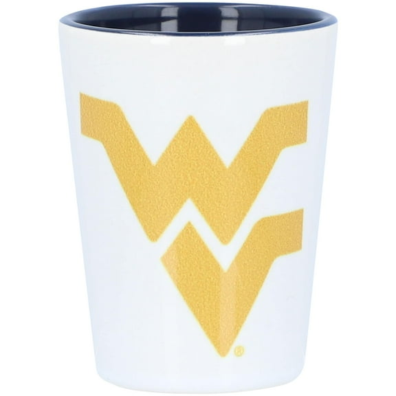 West Virginia Mountaineers 2oz. Inner Color Ceramic Cup