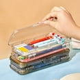 thumbnail image 4 of Lzobxe Plastic Pencils Box Pencil Case, Clear, 4 of 9