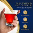 thumbnail image 4 of czcpp-Stemless Martini Glasses, 8.4 oz Cocktail Glass, Elegant Hand Blown Martini Glass Set of 2 w/Heavy Base for Increased Stability, Dishwasher Safe, Perfect Valentine's Day Gift for Men, 4 of 4