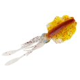 thumbnail image 4 of Señuelo de pesca suave de 15 cm de longitud Swimbait con faldas de calamar realistas Señuelo de pulpo Naranja, 4 of 9
