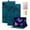 Blue, variant on Case for iPad Pro 13 2025 M5 / iPad Pro 13 2024 M4, Embossed PU Leather Anti-slip Folio Stand Cover with Card Holder & Pen Holder & Auto Sleep / Wake - Purple
