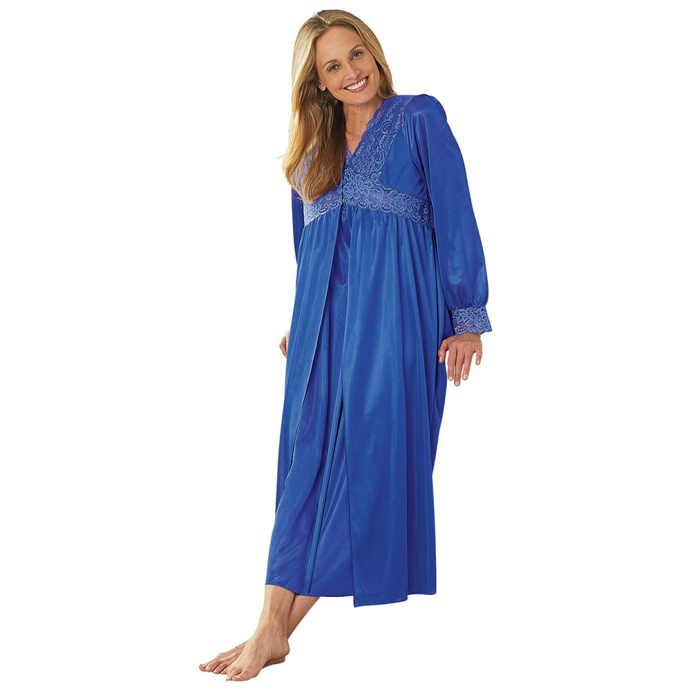 2-Pc. Robe and Nightgown Set by Cozee Corner - Walmart.com - Walmart.com