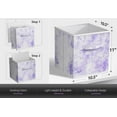 thumbnail image 3 of Sorbus 11-Inch Foldable Fabric Storage Cubes, Tie-Dye Purple, 4-Pack, 3 of 8