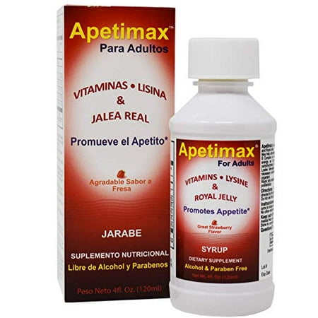 Apetimax Vitamins Lysine Royal Jelly Promotes Appetite Syrup for Adults 4