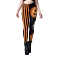 thumbnail image 1 of Guardurnaity Pantalones ajustados de yoga con estampado de calavera y rayas de esqueleto elásticos de licra, buenos para la piel y para Halloween. Prendas para la parte inferior del cuerpo SG, 1 of 6
