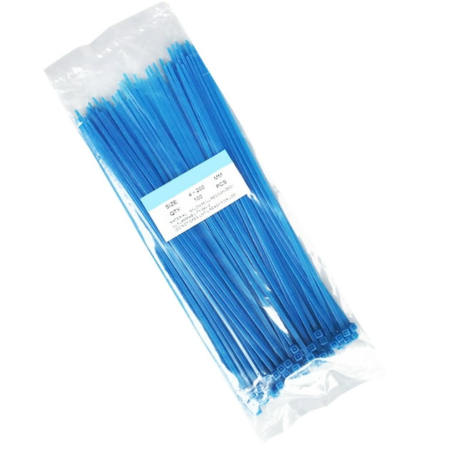 100pcs/bag Self-Locking Nylon Wire Plastic Network Plastic Bundles Tie Line Cable Zip Tie Line Bundles Wrap Strap