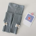 thumbnail image 3 of SonxaHe Infant Girls Leggings Pants Stretchy Active Knitted Leggings Child Cute Outerwear Skinny Soft Cozy Autumn Tights Gray,Sized 1-3, 3 of 4