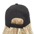 thumbnail image 5 of Benehair Baseball Cap with Hair Extensions Full Head Hair Wigs Long Wavy Adjustable Hairpiece Hat Cap Wig for Women 18" Corn Wavy Sandy Blonde mix Bleach Blonde, 5 of 10