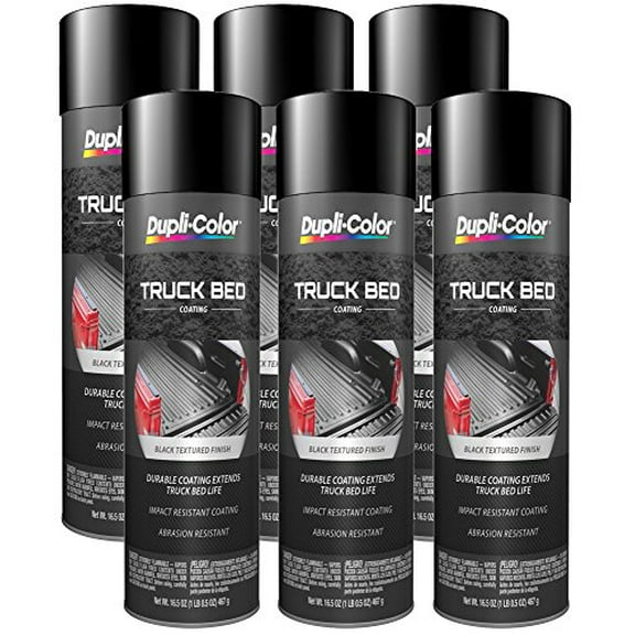 Dupli-Color (TR250-6 PK Black Truck Bed Coating - 16.5 oz. Aerosol, (Case of 6)