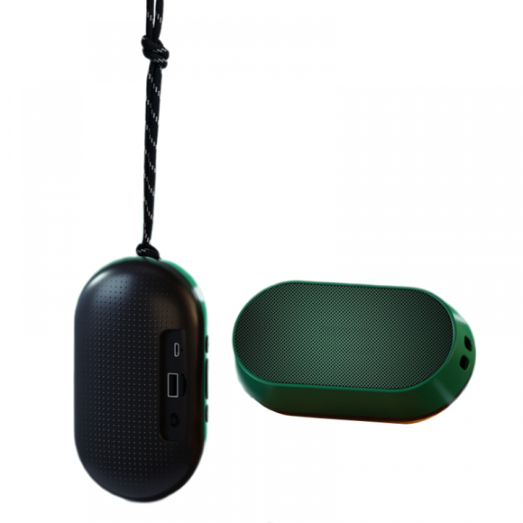 Bluetooth 5.0 Speaker, Stereo Sound, 15H Playtime, Outdoor Portable Wireless Speaker for iPhone, Samsung and More（Green）