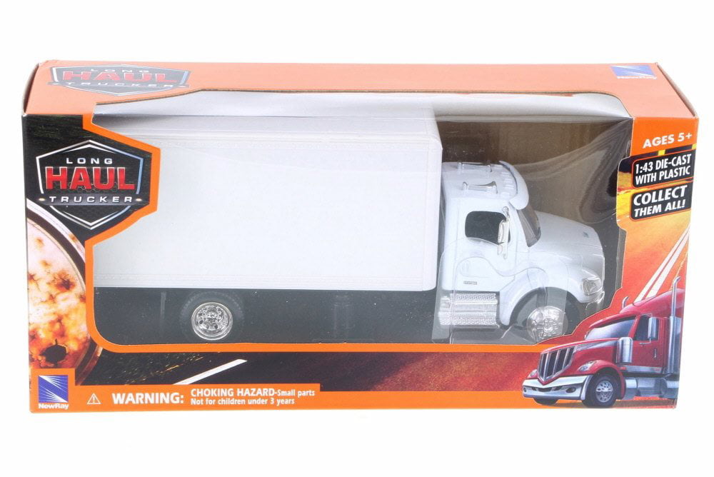 Freightliner Utility M2 Box Truck Van White 1/43 Diecast Model by New Ray 