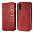 thumbnail image 2 of SaniMore Wallet Case for Samsung Galaxy A04E, Vintage PU Leather Case Card Slots Cash Pocket Stand Feature Magnetic Closure Anti-drop Shockproof Full Body Protective Case for Galaxy A04E, Red, 2 of 9