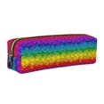 thumbnail image 1 of Disketp Bright Rainbow Estuche de Lápices de Cuero con Cierre, Estuche Compacto para Papelería, Bolígrafos y Accesorios Pequeños, 1 of 7