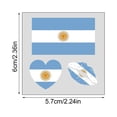 thumbnail image 2 of YWIYIUD 10PC 2.24x2.36 Inch Portable PatrioticFlags Face Stickers Durable World Flag Face and Body Stickers Multicultural Travel Luggage Aviation Stickers for Football Competition Sports Event, 2 of 7