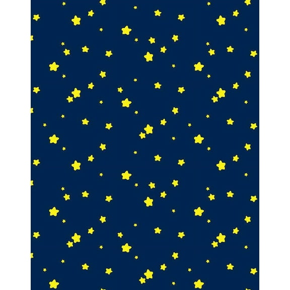 Shooting Stars Removable Vinyl Wallpaper by Barbie - Midnight