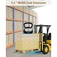 thumbnail image 4 of AKDSteel 84 Inch Pallet Fork Extensions, Heavy Duty Steel Forklift Extensions, 5.5 Inch Wide, 1 Pair, Yellow, 4 of 6