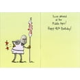 thumbnail image 2 of Oatmeal Studios Knight on Horse with 40th Flag Funny / Humorous 40th : Fortieth Birthday Card, 2 of 2