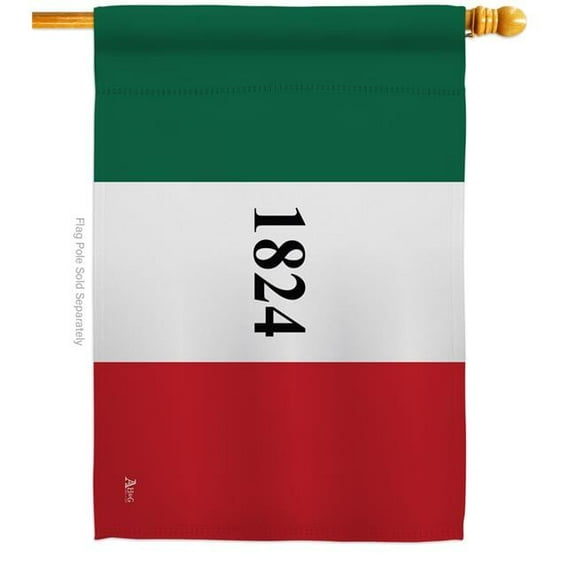 Americana Home & Garden H140702-BO 28 x 40 in. Alamo American USA Historic House Flag with Double-Sided Horizontal Decoration Banner Garden Yard Gift