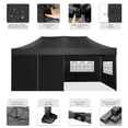 thumbnail image 6 of COBIZI 10x20 Pop Up Canopy with 6 Sidewalls, Heavy Duty UPF 50+ Waterproof All Season Commercial Tent for Outdoor Weddings & Parties, Roller Bag Included, Black, 6 of 8