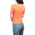 thumbnail image 2 of YEMAK Women's Daisy Flower Embroidered Crewneck Casual Knit Pullover Sweater MK3664EMBO-LOR-M, 2 of 7