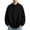 Black, variant on Men's Long Sleeve Pullover Stand Collar Raglan Sweatshirt Loose Casual Tops for Daily Travel Street Weekend Leisure Outfits White XXL