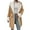 Khaki, variant on Women's Winter Casual Wool Double Wool Jacket Parka, Warm Elegant Daily Wear Coat Brown,S