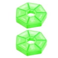 thumbnail image 1 of 2pcs/set Pill Case Plastic 7 Grid 7 grid Tablet Box Portable Storage Tablet Holder Travel Organizer, Green, 1 of 8