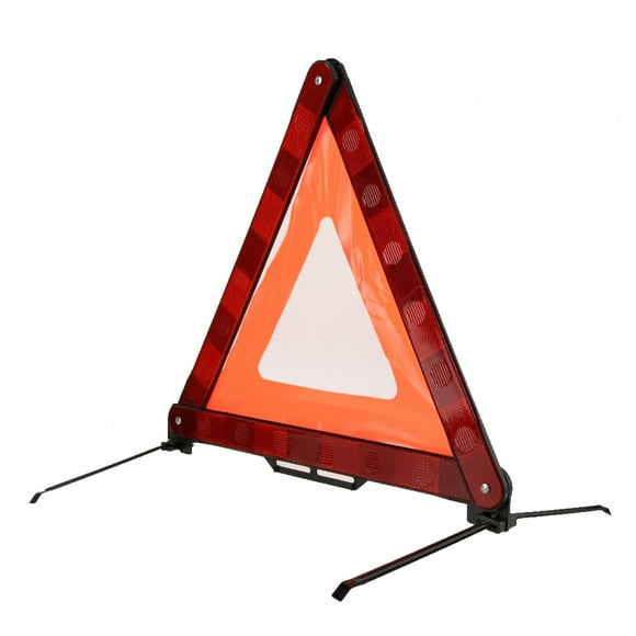Reflective Triangular Sign, Widely Used Triangular Sign, Bright Enough For Work Vehicles Automobile Breakdown Tractors Road Construction