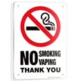 thumbnail image 1 of iSYFIX No Smoking No Vaping Sign – 1 Pack 7x10 Inch – 100% Rust Free .040 Aluminum Signs, Laminated for Ultimate UV, Weather, Scratch, Water and Fade Resistance, 1 of 1