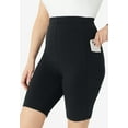 thumbnail image 4 of Roaman's Women's Plus Size Side-Pocket Bike Short, 4 of 5