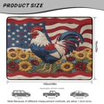 thumbnail image 7 of DISNIMO Rooster Sunflower Print Heavy Duty Cargo Liner American Flag Printed All Weather Car Trunk Mat with Non-Slip Backing Machine Washable Dog Seat Cover Fits for SUV Truck Sedan, 7 of 7