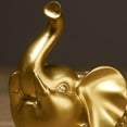 thumbnail image 3 of 1 Pair Elephant Figurines Gift Shelf Art Exotic Decorations Accessories for Friends, 3 of 9
