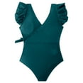 thumbnail image 4 of Women's Sexy Solid Color Plus Size Bikini Swimsuit Perfect For Beach, 4 of 4
