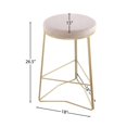 thumbnail image 4 of Meridian Furniture Tres Cream Velvet Counter Stool, 4 of 4
