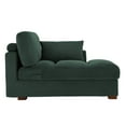 thumbnail image 4 of DREAMSIDEA Oversized Chaise Lounge for Living Room Modern Corduroy Sofa with Left Armrest Indoor Lounge Chair,Hunter Green, 4 of 9