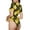 Geometric Pattern With Bee, variant on Gold Glitter Pineapples Womens One Piece Swimsuits Modest Tummy Control Bathing Suits Lace Up Slimming Swim Suit-Medium