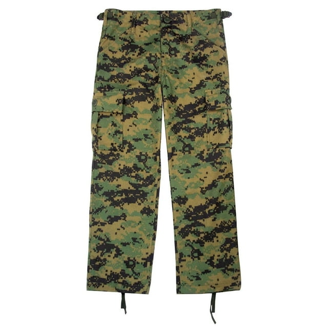 Rothco Kids Digital Camo BDU Pants - Woodland Digital Camo, Small