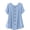 Blue, variant on Shirts for Women Cotton Linen Button Down Blouses Fashion Casual Solid Color Short Sleeve T Shirts, Loose Fit Round Neck Tops for Summer, Office & Everyday Wear Blue,S