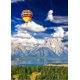 thumbnail image 2 of Telón de fondo ABPHQTO 150x220 cm Paisaje natural Bosque de Montaña Globo de aire caliente Río Cielo azul Nubes blancas, 2 of 2