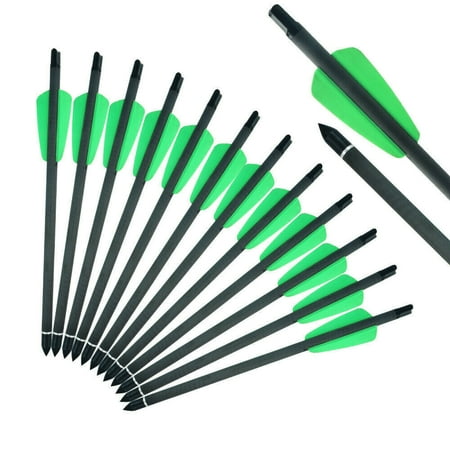 7.5 inch Crossbow Bolts Pure Carbon Arrows SP350 for COBRA SYSTEM R9 Bow