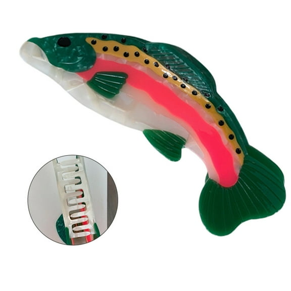 Hair Ornamentation Large Hair Clip Elegant Hair Claw Clip Fish Barrettes