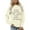 Beige, variant on LUOGENLI T-shirts “They Don'T Know That We Know They Know” for Women Cute Friends Hooded Sweatshirt Shirt Plus Size Funny Short Sleeve Letter Print Tops M