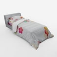 thumbnail image 2 of Ambesonne Cartoon Bedding Set 3 Pcs, Abstract Japanese Art, Twin, Multicolor, 2 of 2