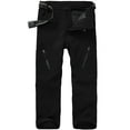 thumbnail image 1 of Toumett Kids Snow Hiking Cargo Waterproof Fleece Lined Black Boys Pants, 1 of 7