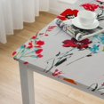 thumbnail image 4 of HAOXIT  Square Vinyl Tablecloth with Flannel Backing, Water-Proof Oil-Proof Tablecloths Stain-Resistant Wipeable Rectangle Table Covers for Dining, Camping, Indoor and Outdoor 44''x44'', 4 of 7